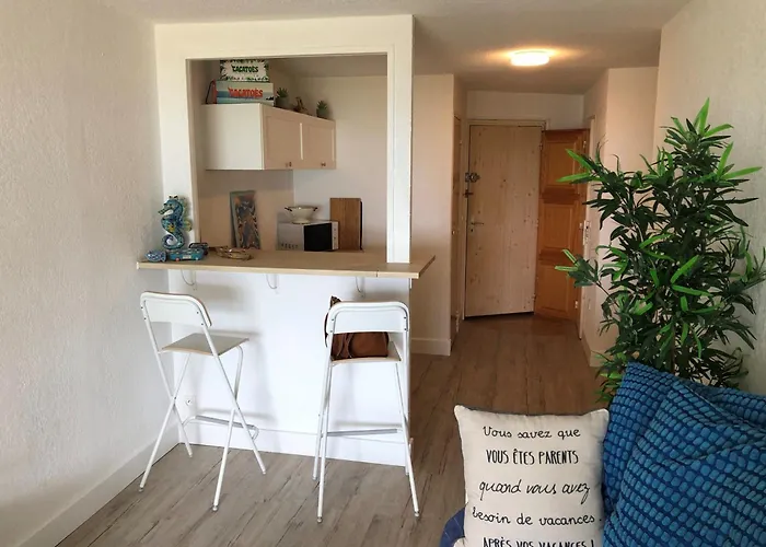 Apartman T2 4/5 Personnes Avec Vue Mer, Acces Plage, Parking Prive - Fr-1-472-204